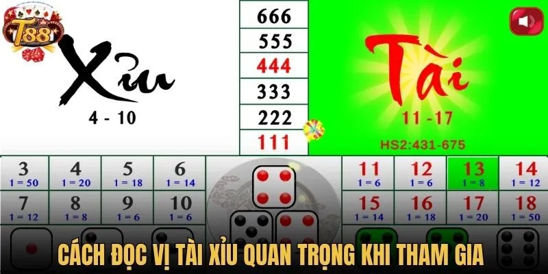 Cách đọc vị tài xỉu quan trọng khi tham gia 