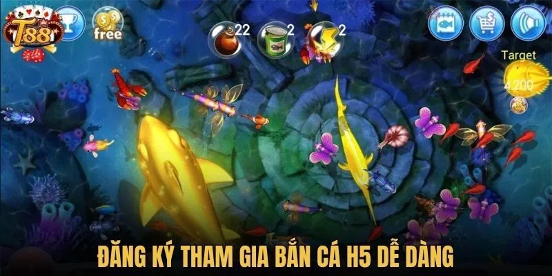 Đăng ký tham gia Bắn Cá H5 dễ dàng