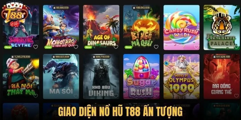 Giao diện quay hũ ấn tượng