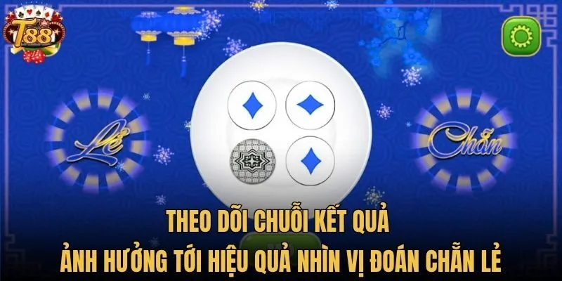 Theo dõi chuỗi kết quả ảnh hưởng tới hiệu quả nhìn vị đoán chẵn lẻ